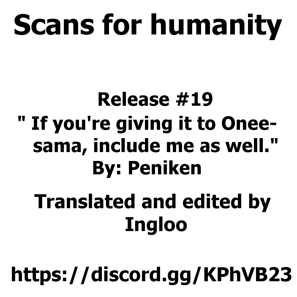 If You/re Giving It To Onee-sama, Include Me As We  (Chapter 01)